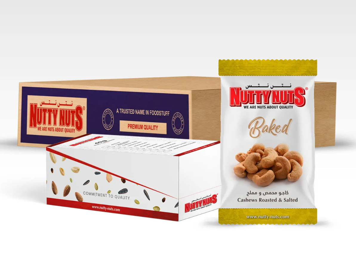 كاجو محمص جاف ومملح ٤٠ جرام