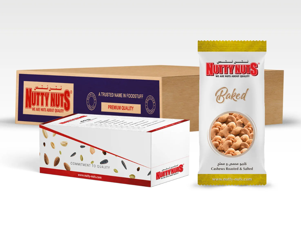 كاجو محمص جاف ومملح ٨٠ جرام